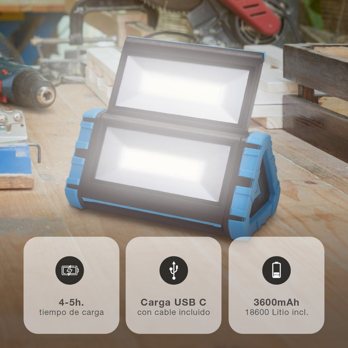 GSC Evolution Lampe de travail LED COB 10W à feuilles déployables