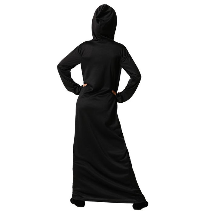 Déguisement Enfant Squelette Sanglant avec Capuche - Taille 7-9 Ans - Unisexe - Polyester Noir - Thème Halloween