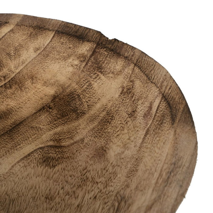 BigBuy Home Centre de Table Beige Bois 30 x 30 x 18 cm