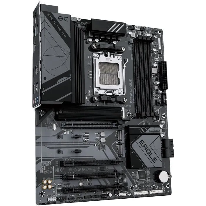 Gigabyte B650 EAGLE - Carte mère ATX AM5 pour AMD Ryzen 7000/8000/9000 - DDR5 jusqu'à 7600 MHz - 1x PCIe 5.0 M.2 - USB 3.2 Gen 2 - LAN Gigabit Gigabyte B650 EAGLE - Carte mère ATX AM5 pour AMD Ryzen 7000/8000/9000 - DDR5 jusqu'à 7600 MHz - 1x PCIe 5.0 M.2 - USB 3.2 Gen 2 - LAN Gigabit