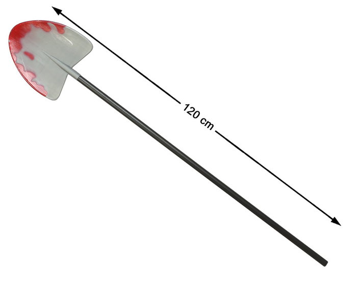 Pelle ensanglantée 120 cm pour déguisements d'horreur et Halloween Pelle ensanglantée 120 cm pour déguisements d'horreur et Halloween