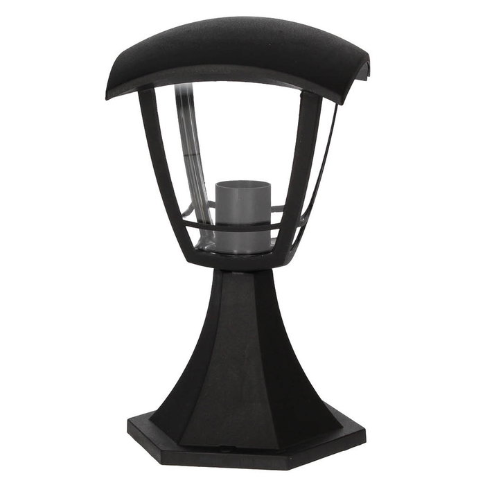 GSC Evolution Farol de jardín sobremuro Serie Barli E27 Negro