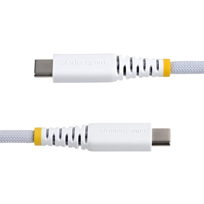 StarTech.com Câble USB-C 15 cm Blanc Tressé StarTech.com Câble USB-C 15 cm Blanc Tressé