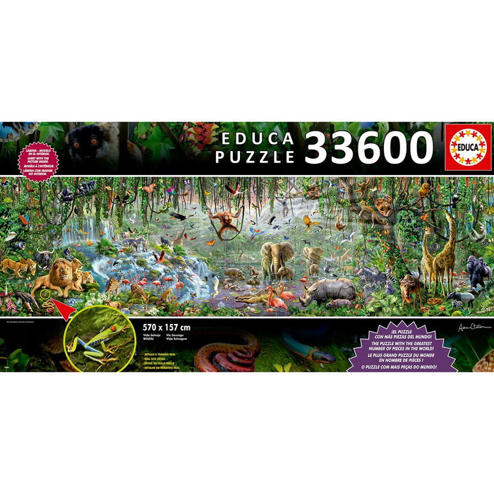 Educa Puzzle La Vie Sauvage 33600 Pièces Educa Puzzle La Vie Sauvage 33600 Pièces