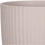 Deroma 231 Pot de Fleurs Rond 7 Litres Ø 24 cm Couleur Rose - Design Élégant et Contemporain Intérieur/Extérieur