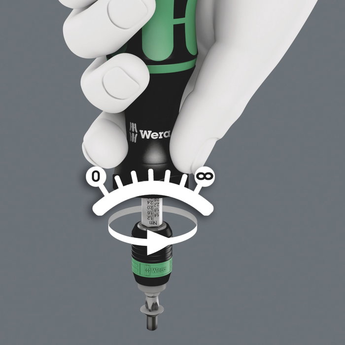 Wera Kraftform 7440 Tournevis à couple réglable (0,3-1,2 Nm)
