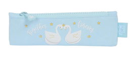 Glowlab Portatodo Étagère Étroite Décorée "Cygnes" 20x6x1 cm - Pour Enfants 3 Ans et Plus