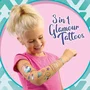 Ses Creative - Tatouages Glamour 3 en 1 - Hobby Pink - Ensemble d'activité manuelle créative avec paillettes et collier - Idée Cadeau pour Filles - À partir de 5 ans