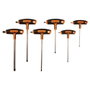 Bahco Jeu de 6 tournevis hexagonaux Allen avec manche en T, 3–10 mm