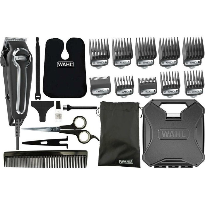 Wahl Elite Pro Tondeuse Secteur Noir et Argenté avec 10 Sabots Wahl Elite Pro Tondeuse Secteur Noir et Argenté avec 10 Sabots
