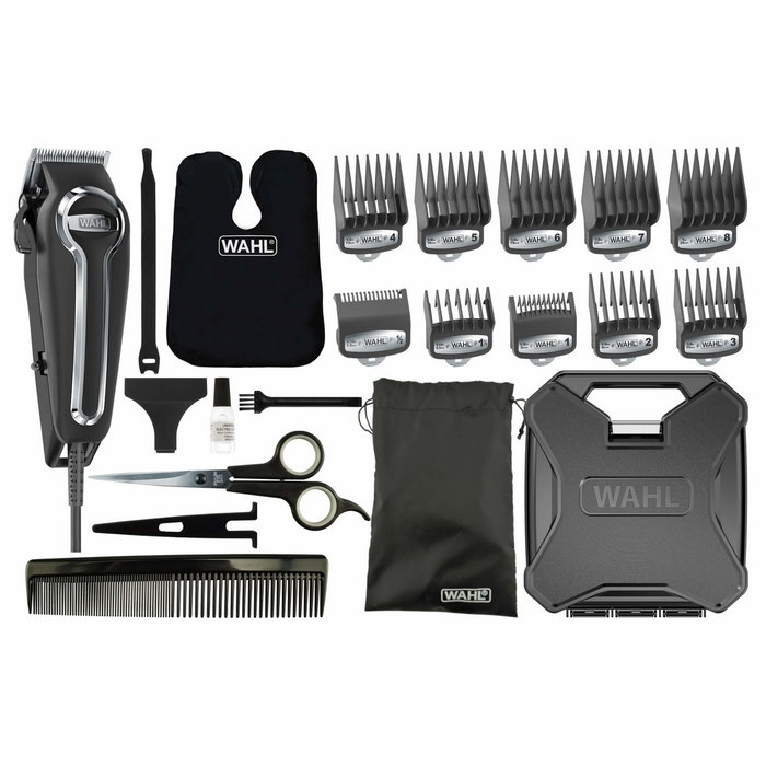 Wahl Elite Pro Tondeuse Secteur Noir et Argenté avec 10 Sabots Wahl Elite Pro Tondeuse Secteur Noir et Argenté avec 10 Sabots