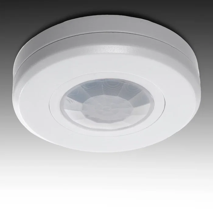 Capteur de Mouvement de Surface Slim 360° - Contrôle jusqu'à 200W, Portée 8m, Infrarouge Capteur de Mouvement de Surface Slim 360° - Contrôle jusqu'à 200W, Portée 8m, Infrarouge