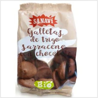 SANAVI Galette de Sarrasin au Chocolat 200g Bio - Sans Gluten SANAVI Galette de Sarrasin au Chocolat 200g Bio - Sans Gluten