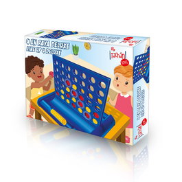 TACHAN Jeu De 4 En Raya Deluxe - Jeu de société classique pour 2 joueurs avec base de rangement - Recommandé à partir de 3 ans