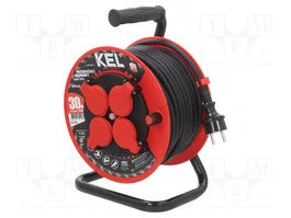 KEL Rallonge réseau H05RR-F 3G1,5mm2 30m à tambour