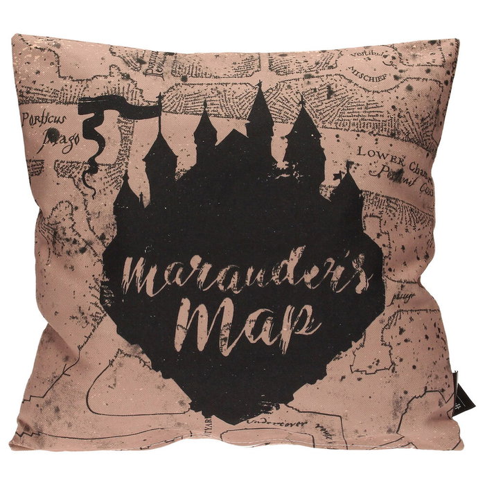 SD TOYS Coussin décoratif Mapa Merodeador Harry Potter - Coussins décoratif 45x45 cm en polyester haute qualité SD TOYS Coussin décoratif Mapa Merodeador Harry Potter - Coussins décoratif 45x45 cm en polyester haute qualité