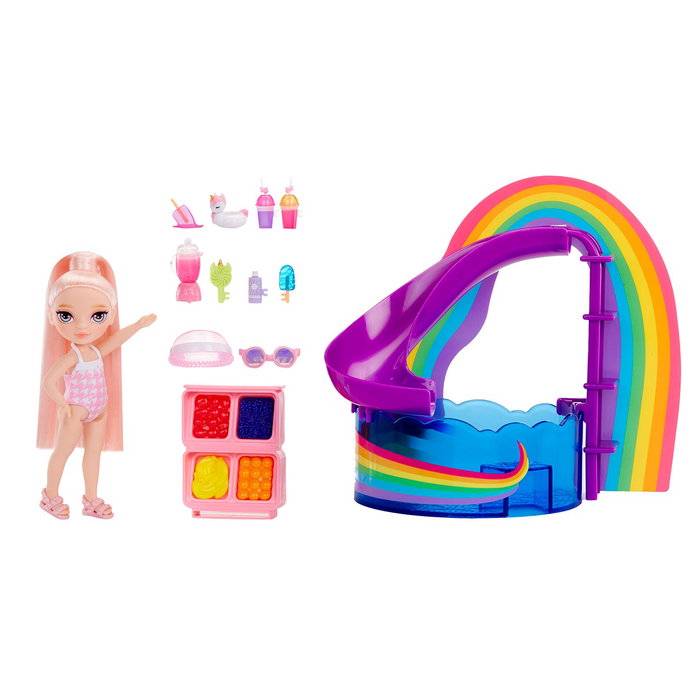 MGA Rainbow High Littles Blush - Piscine Arc-en-Ciel et Accessoires MGA Rainbow High Littles Blush - Piscine Arc-en-Ciel et Accessoires