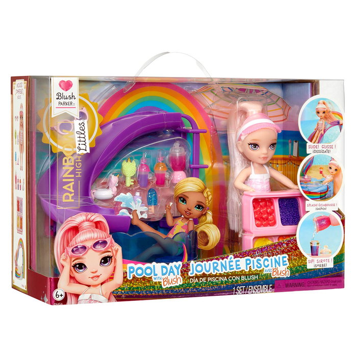 MGA Rainbow High Littles Blush - Piscine Arc-en-Ciel et Accessoires MGA Rainbow High Littles Blush - Piscine Arc-en-Ciel et Accessoires