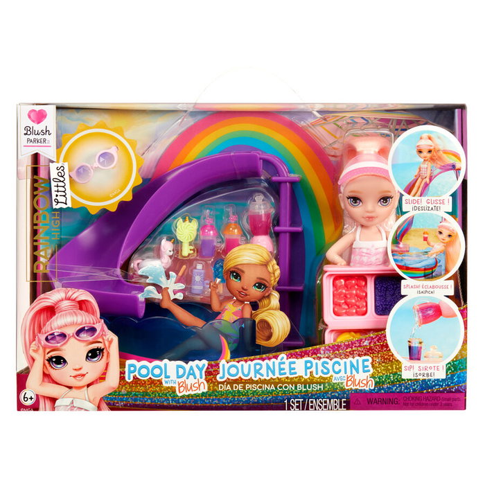 MGA Rainbow High Littles Blush - Piscine Arc-en-Ciel et Accessoires MGA Rainbow High Littles Blush - Piscine Arc-en-Ciel et Accessoires