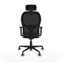 Piqueras y Crespo Chaise de Bureau avec Appui-tête Jorquera 1D036G2 Orange