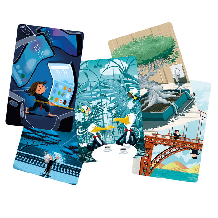 Asmodee Dixit Mirrors Extension Jeu de Cartes 84 Nouvelles Cartes À partir de 8 Ans Version Espagnole et Portugaise