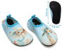 KioKids Chaussons de bain bébé antiglisse pour plage et piscine Azul Eur 25, souple, semelle antidérapante et amovible, collection Ocean Dreams