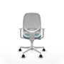 PIQUERAS Y CRESPO Chaise de Bureau Cilanco Synchro Turquoise