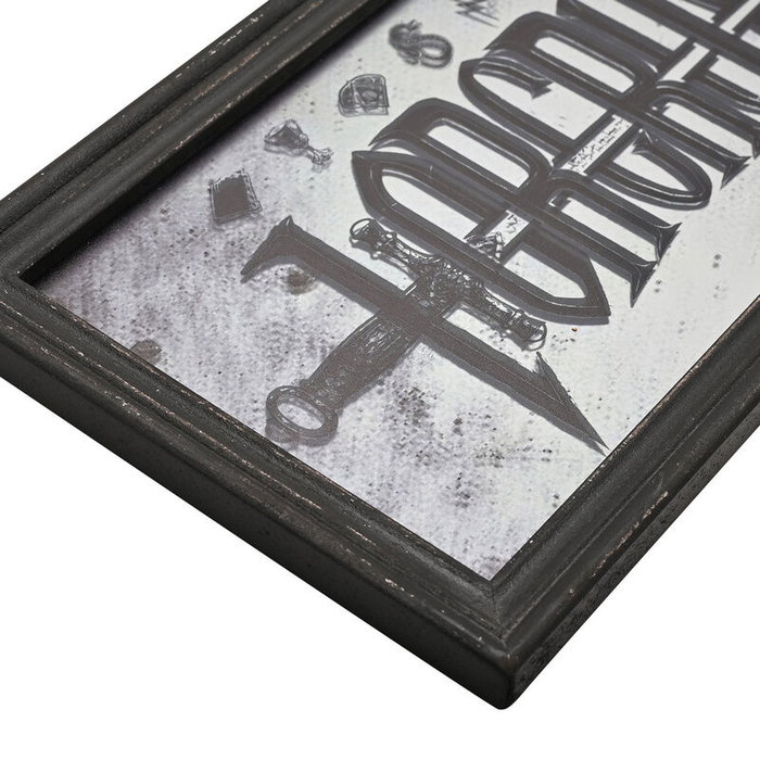 WIDDOP & CO Plaque miroir Horcrux Dark Arts Harry Potter en bois noir brillant avec crochets murale