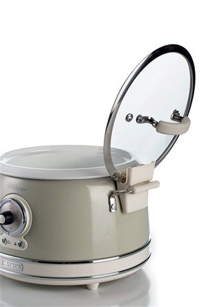 Ariete 2904/03 Olla Arrocera Multifonction Vintage Beige - Cuiseur à Riz, Cuisson Vapeur, Cuisson Lente et Chauffage 24h pour 10 Tasses