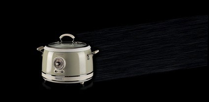 Ariete 2904/03 Olla Arrocera Multifonction Vintage Beige - Cuiseur à Riz, Cuisson Vapeur, Cuisson Lente et Chauffage 24h pour 10 Tasses