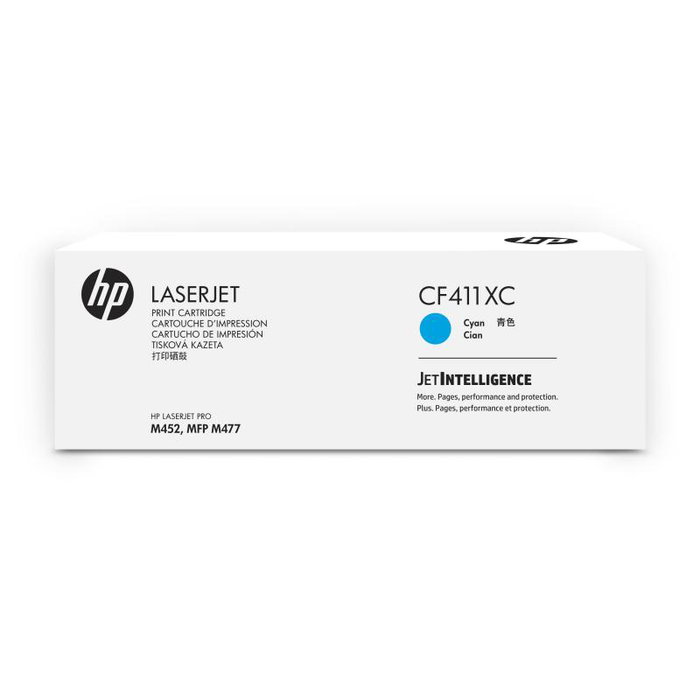 HP Cartouche d'encre originale Cyan CF411XC (410X) pour imprimantes HP - Haute capacité