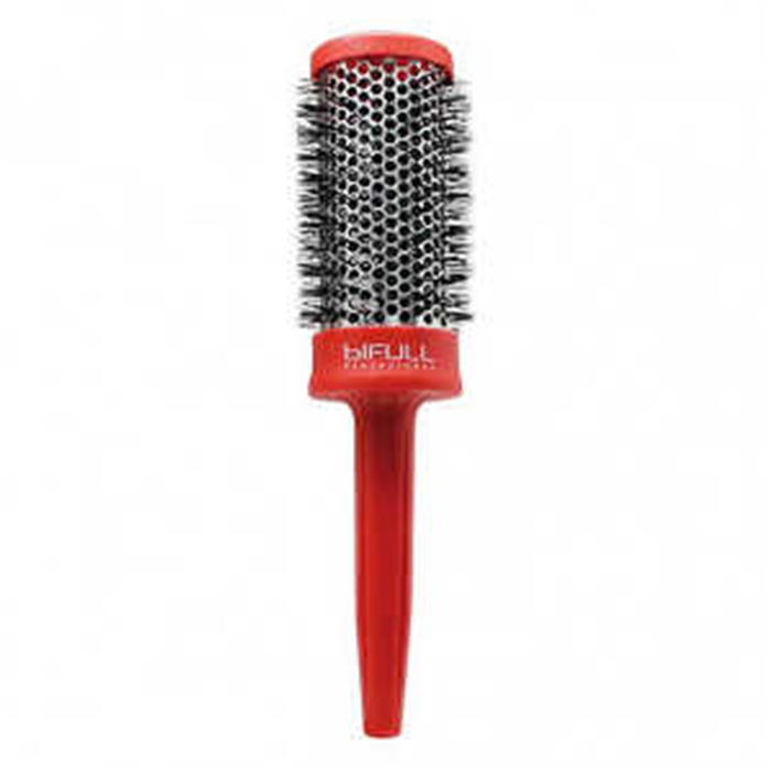 Bifull Brosse thermique rouge n°43 pour cheveux avec poils nylon - Brosse ronde chauffante pour lissage et coiffage Bifull Brosse thermique rouge n°43 pour cheveux avec poils nylon - Brosse ronde chauffante pour lissage et coiffage