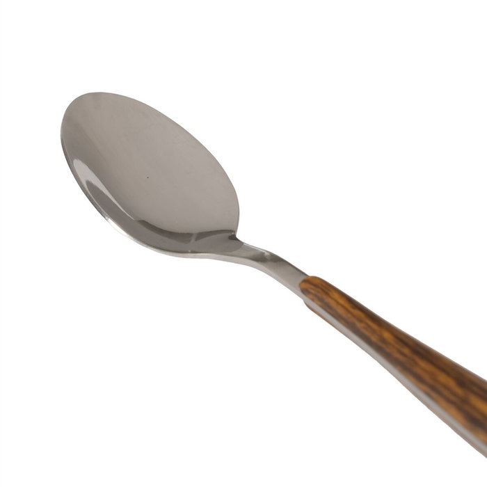 BigBuy Home Couverts Marron et Argenté en Acier Inoxydable et ABS, 24 Pièces BigBuy Home Couverts Marron et Argenté en Acier Inoxydable et ABS, 24 Pièces