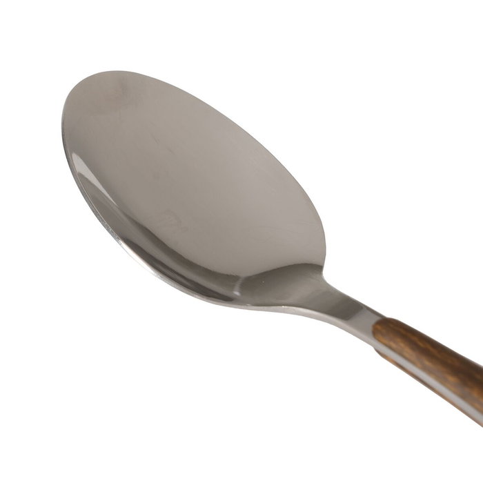 BigBuy Home Couverts Marron et Argenté en Acier Inoxydable et ABS, 24 Pièces BigBuy Home Couverts Marron et Argenté en Acier Inoxydable et ABS, 24 Pièces