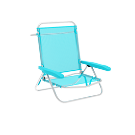 Marbueno Réf. 10309 Chaise Pliante 5 Positions Aluminium Aguamarina 63x76x78 cm Plage et Piscine