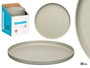 Leknes Assiette plate 25 cm gris (Set de 24)