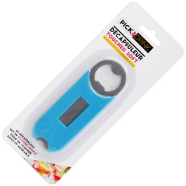 Pick and Drink Ouvre-bouteille en métal et silicone, 4,2x12,1 cm