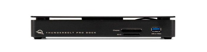 OWC Station d'accueil Thunderbolt Pro avec ports 10 Gb/s Ethernet, 8K, lecteurs CFexpress et SD, 2 ports Thunderbolt, 1 USB-C, 3 USB-A et charge 85W OWC Station d'accueil Thunderbolt Pro avec ports 10 Gb/s Ethernet, 8K, lecteurs CFexpress et SD, 2 ports Thunderbolt, 1 USB-C, 3 USB-A et charge 85W