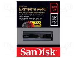 SanDisk Extreme PRO 128 Go USB 3.2 Noir