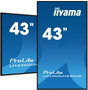 iiyama Moniteur digital UHD 43" 3840x2160, panneau VA, HDR, Android 11, haut-parleurs, ports HDMI/USB, WiFi, compatible 24/7, montage VESA inclus