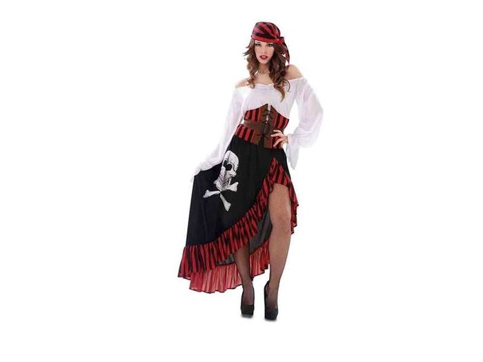 My Other Me - Bandana et costume pirate - Costume d'Halloween ou déguisement adulte - Taille M-L - Multilingue (Français, Anglais, Espagnol, Italien, Portugais, Allemand)