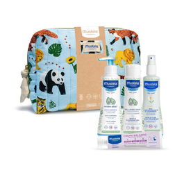 Mustela Trousse de Toilette Jungle Bébé Unisexe 5 pièces avec produits de soins essentiels