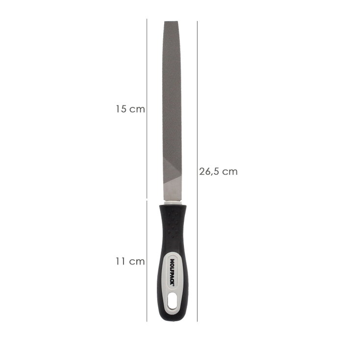 WOLFPACK LINEA PROFESIONAL Lime Maurer à manche plat mi-douce 6 pouces WOLFPACK LINEA PROFESIONAL Lime Maurer à manche plat mi-douce 6 pouces