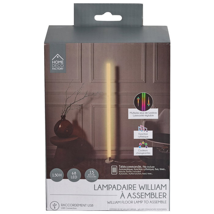 Home Deco Factory Tube LED 150 cm avec Télécommande