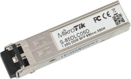 MikroTik S-85DLC05D - Transceiver SFP 1.25G 850nm Dual LC pour fibre Multimode 550m avec DDM