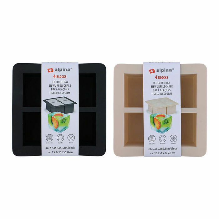 Sceau à Glace Alpina Silicone 15,2 X 15,2 X 5,8 CM Multicouleur Sceau à Glace