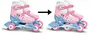 Minnie Patins 2-en-1 Évolutifs Tri Skate et Roller en Ligne pour Fille Taille 27-30 Rose avec Frein Arrière
