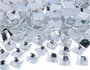 Innspiro Gemmes décoratives acryliques carrées transparentes 12x12mm, 500u. Aprox.