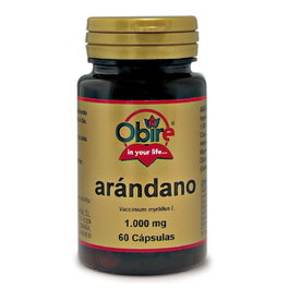 OBIRE Arándano 1000 mg, 60 capsules