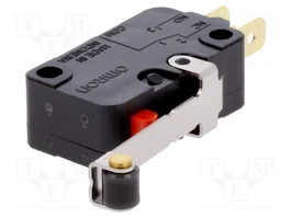 Aratas Microcommutateur SNAP ACTION D3V-166M-1C25 SPDT avec levier à rouleau